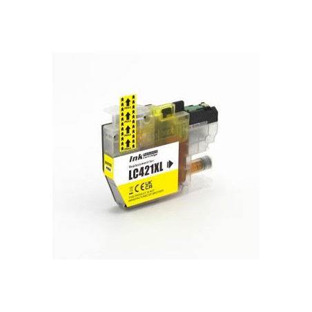 CARTOUCHE COMPATIBLE BROTHER LC-421 YELLOW