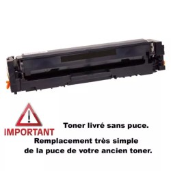 CARTOUCHE LASER COMPATIBLE HP W2210X (207X) BLACK 3150 PAGES SANS PUCE