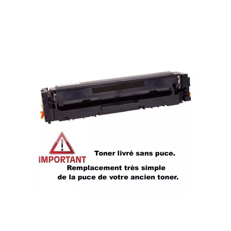 CARTOUCHE LASER COMPATIBLE HP W2210X (207X) BLACK 3150 PAGES SANS PUCE