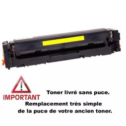 CARTOUHE  LASER COMPATIBLE HP W2212X (207X) YELLOW 2450 PAGES  SANS PUCE