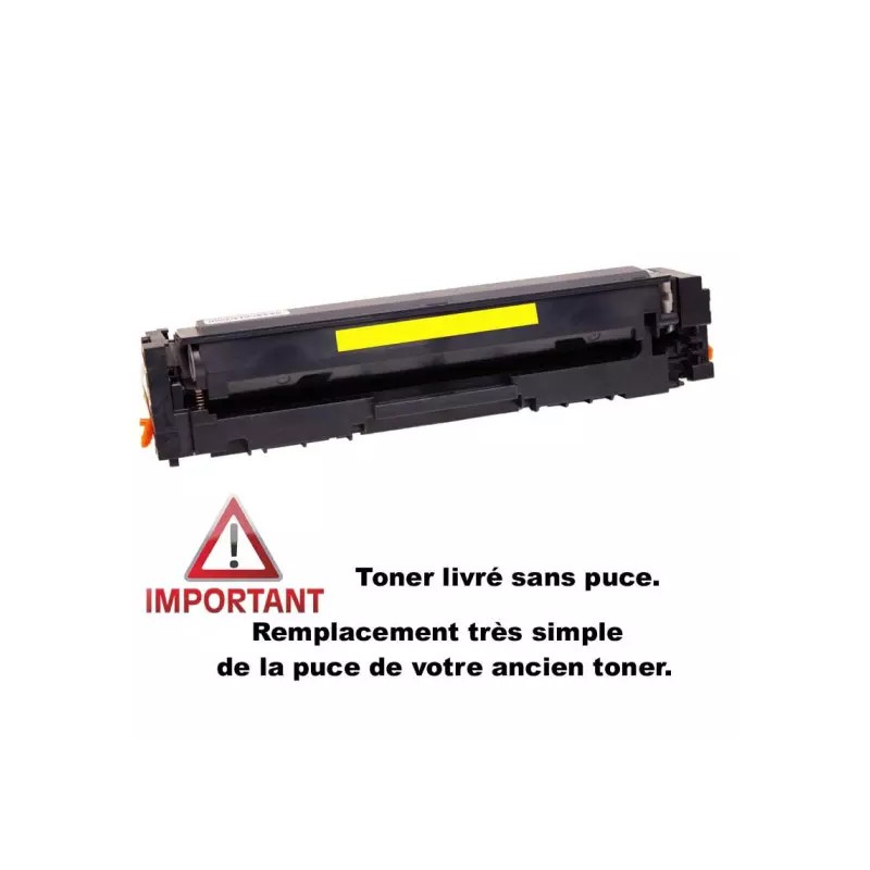 CARTOUHE  LASER COMPATIBLE HP W2212X (207X) YELLOW 2450 PAGES  SANS PUCE