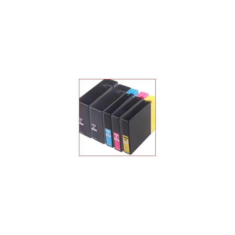 PACK DE 5 CARTOUCHES COMPATIBLES CANON PGI-2500 XL