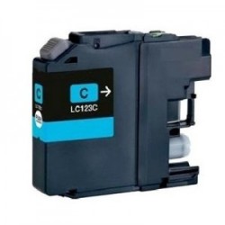 CARTOUCHE COMPATIBLE (NEW GENERATION) BROTHER LC-123 CYAN VERSION 3