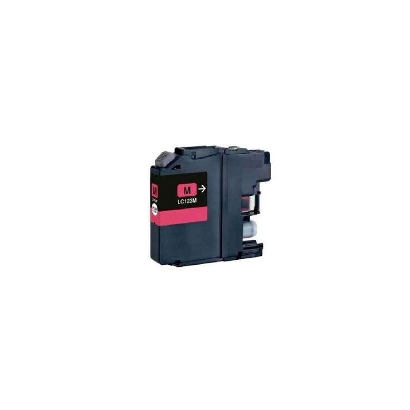 CARTOUCHE COMPATIBLE (NEW GENERATION) BROTHER LC-123 MAGENTA VERSION 3