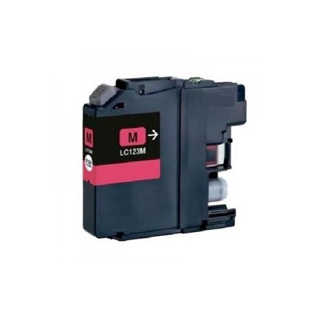 CARTOUCHE COMPATIBLE (NEW GENERATION) BROTHER LC-123 MAGENTA VERSION 3