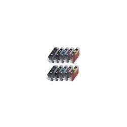 PACK DE 10 CARTOUCHES COMPATIBLES CANON PGI-5/CLI-8