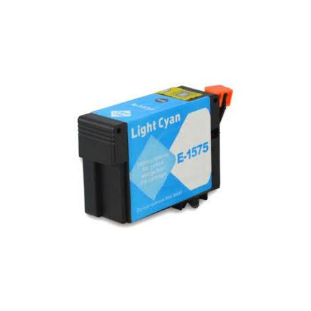 CARTOUCHE JET D'ENCRE COMPATIBLE EPSON T1575 LIGHT CYAN