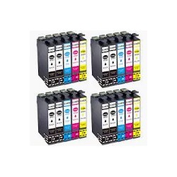 PACK 20 CARTOUCHES COMPATIBLES EPSON T1636XL / T1631 + T1632 + T1633 + T1634