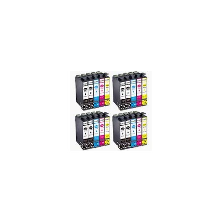 PACK 20 CARTOUCHES COMPATIBLES EPSON T1636XL / T1631 + T1632 + T1633 + T1634