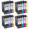 PACK 20 CARTOUCHES COMPATIBLES EPSON T1636XL / T1631 + T1632 + T1633 + T1634