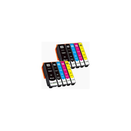 PACK DE 10 CARTOUCHES COMPATIBLES EPSON T2636