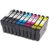 PACK DE 10 CARTOUCHES COMPATIBLES EPSON FRAISE T2996 XL