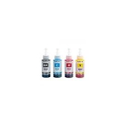 PACK DE 4 BOUTEILLES ECOTANK COMPATIBLE EPSON T664 4* 70ML