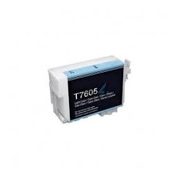 CARTOUCHE COMPATIBLE JET D'ENCRE EPSON T7605 LIGHT CYAN