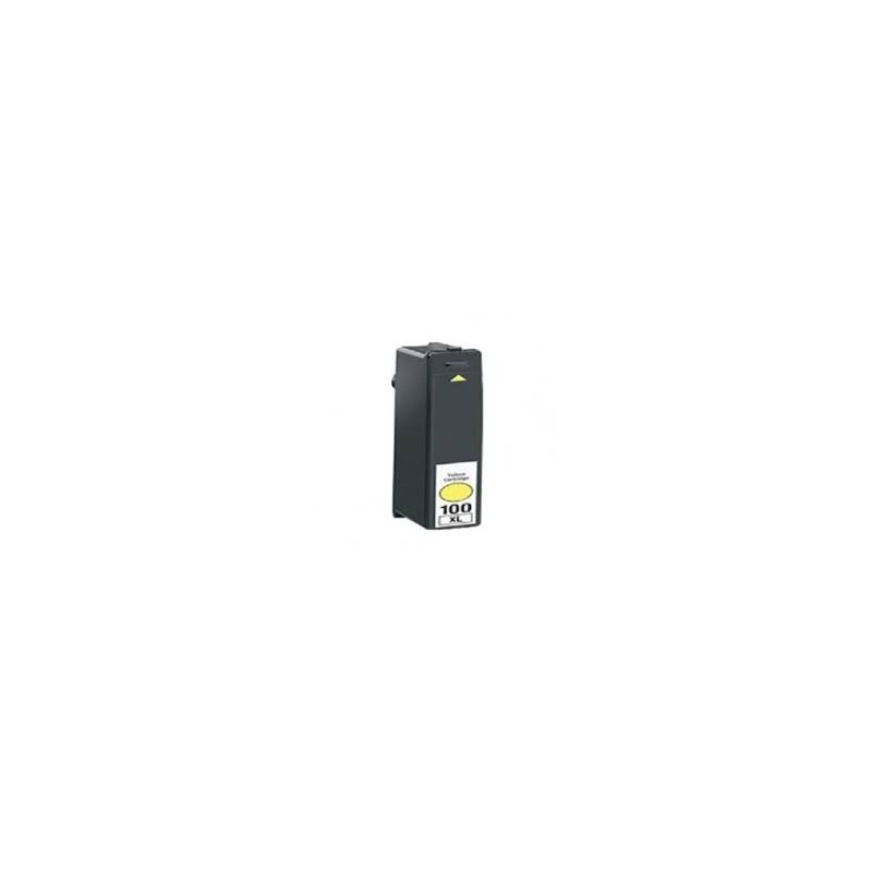 CARTOUCHE JET D'ENCRE COMPATIBLE LEXMARK 14N1071E (N°100 XL) YELLOW