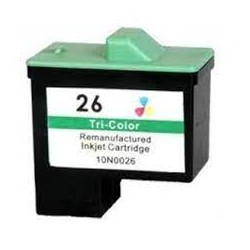 CARTOUCHE JET D'ENCRE REMANUFACTURÉ LEXMARK 10N0026 (N°26) TRICOLOR