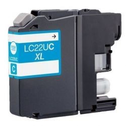 CARTOUCHE COMPATIBLE BROTHER LC-22U CYAN 1200 PAGES