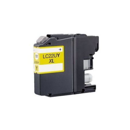 CARTOUCHE COMPATIBLE BROTHER LC-22U YELLOW 1200 PAGES